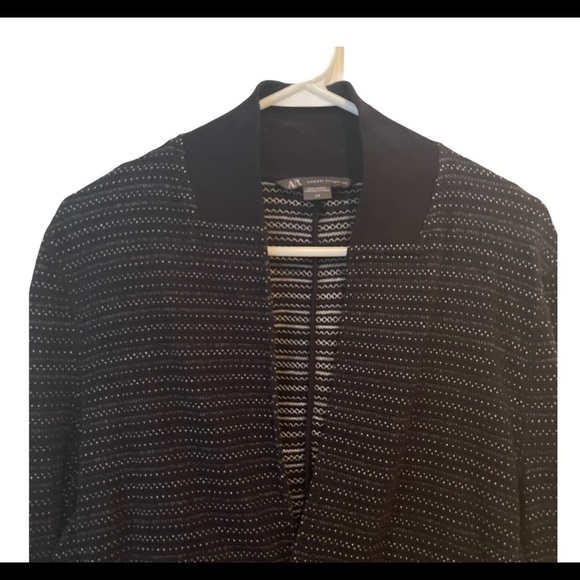 A/X ARMANI EXCHANGE  Pinstripe Cardigan Sweater - Picture 3 of 8